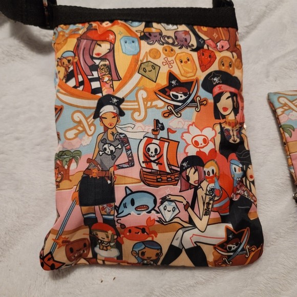 Tokidoki Crossbody Bag Purse & Pouch Pirate Girl - Picture 6 of 11